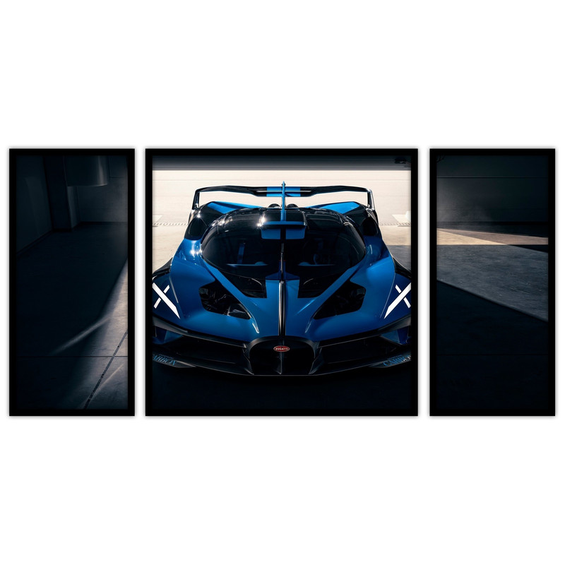 تابلو بکلیت طرح ماشین مسابقه مدل B-bu3584 مجموعه 3 عددی