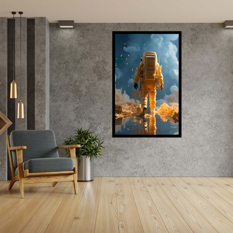 تابلو  نوری بکلیت مدل B-bu2624 طرح فانتزی فضانورد