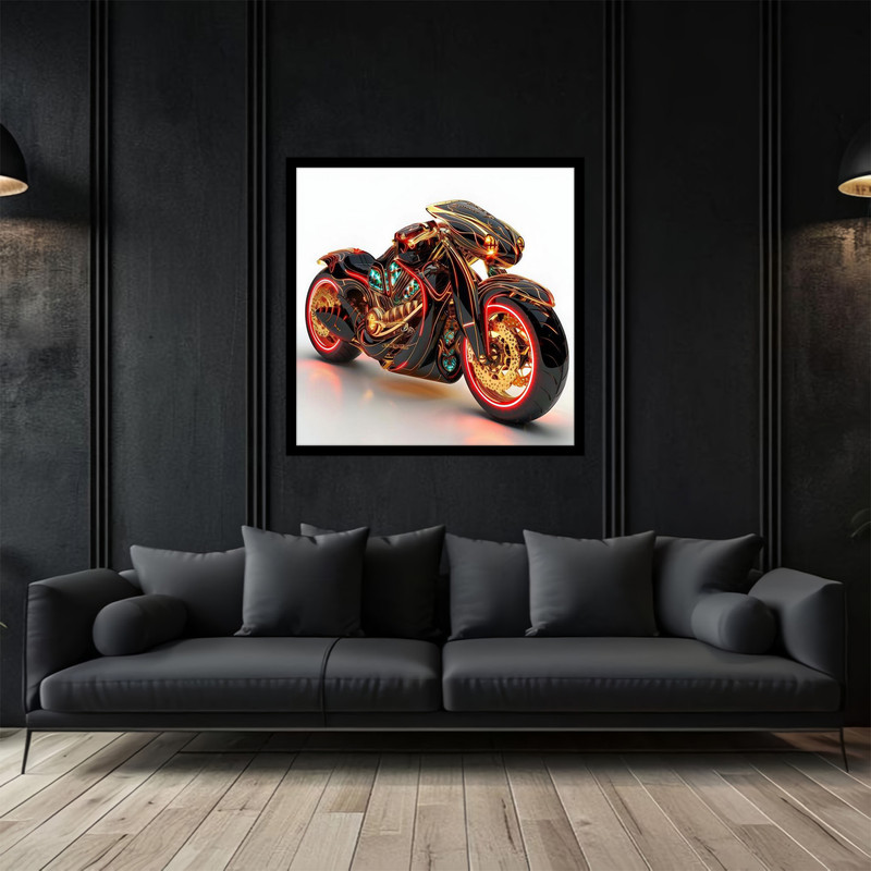 تابلو بکلیت طرح موتورسیکلت  مدل B-bu2827