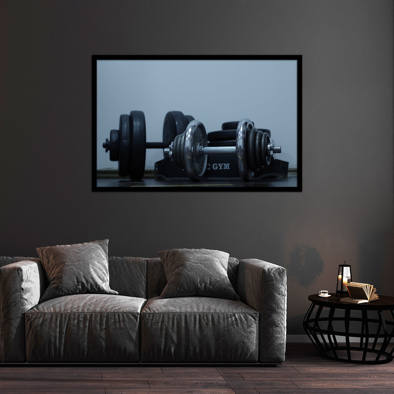 تابلو بکلیت طرح ورزشی دمبل بدنسازی مدل B-bu1410