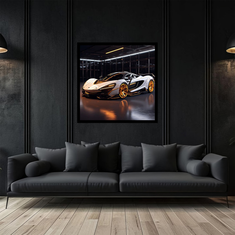 تابلو بکلیت طرح خودرو ماشین مدرن و لوکس مک لارن  مدل B-bu2855