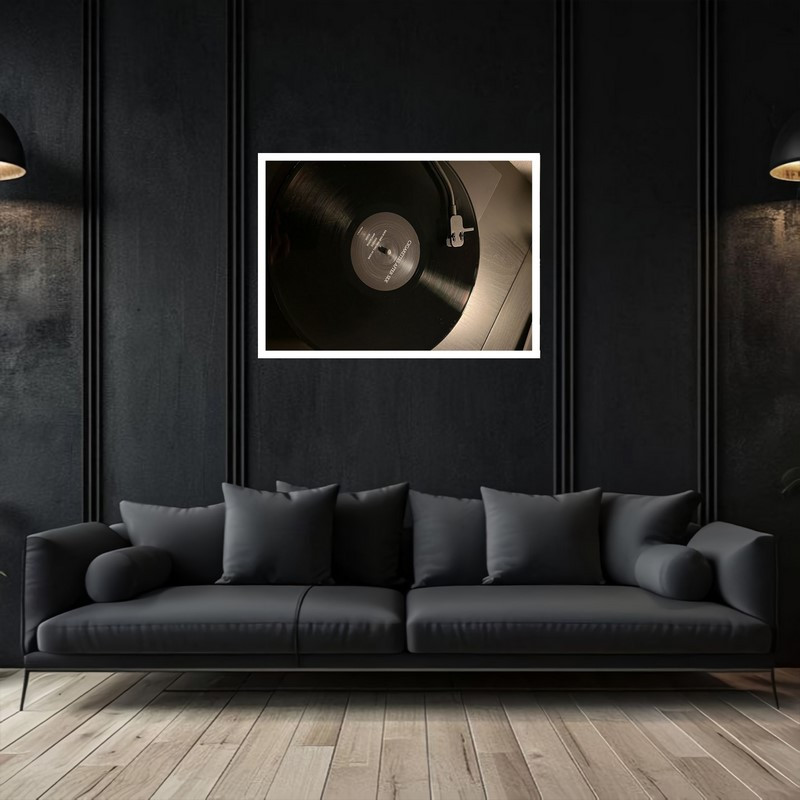 تابلو بکلیت طرح دکوری هنری موسیقی گرامافون  مدل W-bu5426