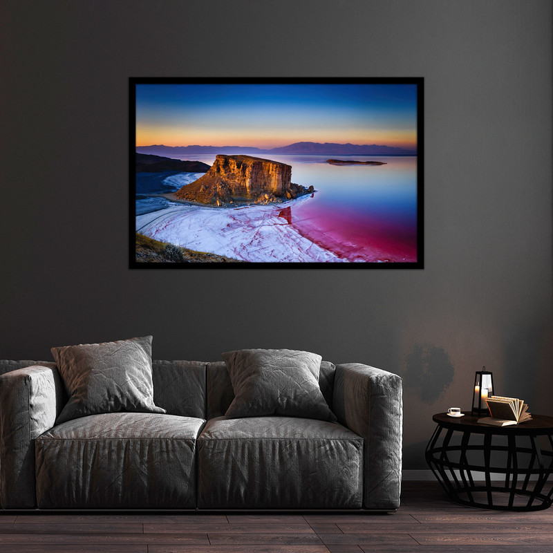 تابلو بکلیت طرح هنری مدرن منظره طبیعت و دریا مدل B-bu01102