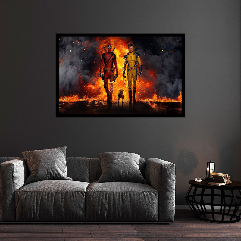 تابلو بکلیت طرح اکشن فیلم ددپول مدل B-bu2027