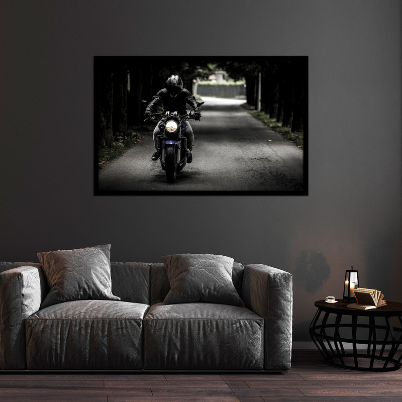 تابلو بکلیت طرح دکوراتیو مدرن موتور سوار مدل  B-bu2208