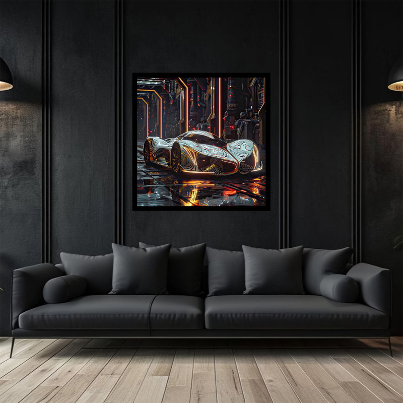 تابلو بکلیت طرح ماشین لوکس و خودرو مدرن مدل B-bu2775