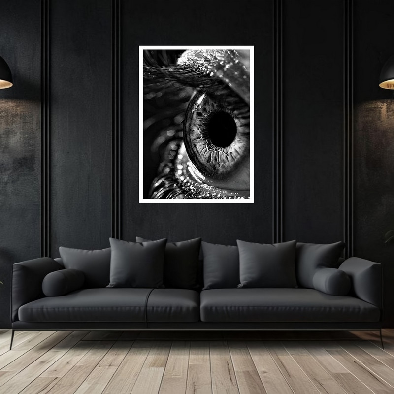 تابلو بکلیت طرح دکوری هنری و مدرن چشم انسان مدل W-bu5368