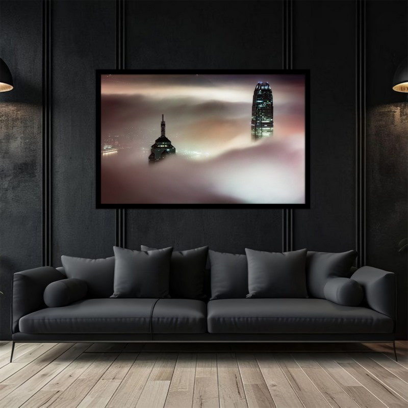 تابلو بکلیت طرح منظره شهری و آسمان خراش مدل  B-bu5066