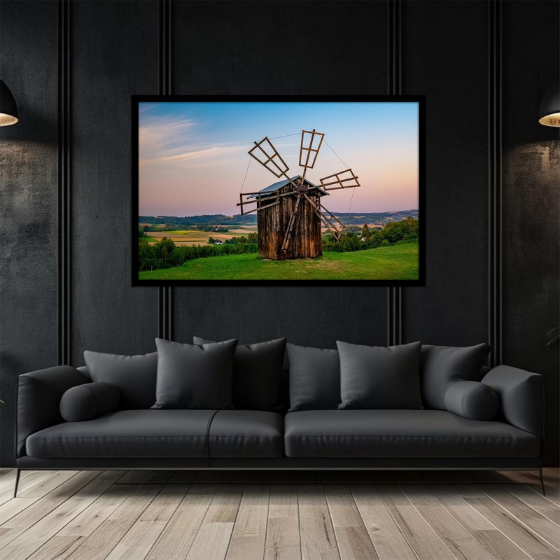 تابلو بکلیت طرح طبیعت و آسیاب بادی مدل B-bu5018