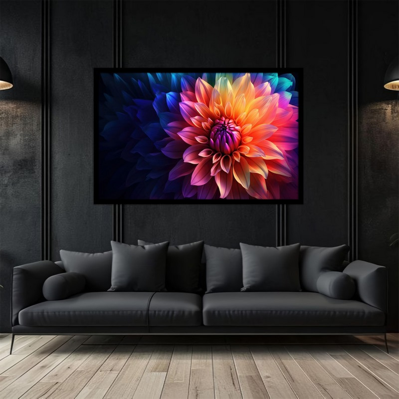 تابلو بکلیت طرح نقاشی و هنری دیجیتال دکوراتیو گل مدل B-bu2901