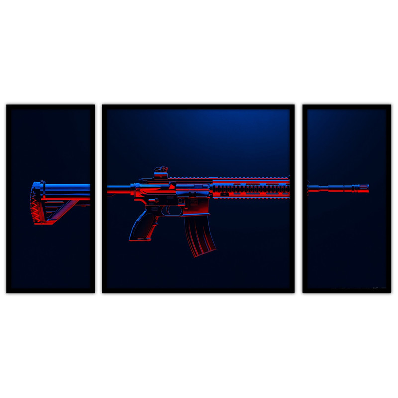 تابلو بکلیت طرح گیمینگ مدل B-bu3296 مجموعه 3 عددی