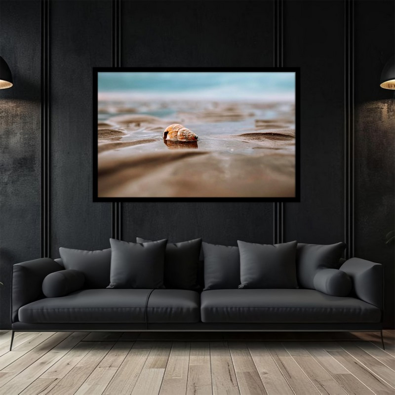 تابلو بکلیت طرح دکوراتیو حیوانات حلزون و ساحل مدل B-bu2990