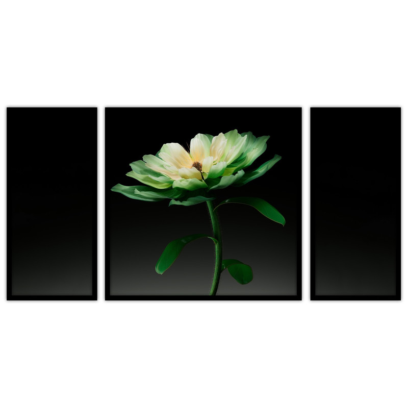 تابلو بکلیت طرح دکوراتیو گل مدل B-bu3253 مجموعه 3 عددی