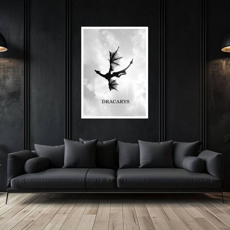 تابلو بکلیت طرح اکشن اژدها دکوری  مدل W-bu5334