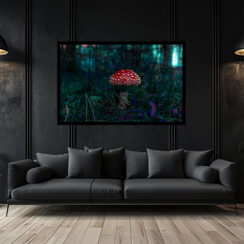 تابلو بکلیت طرح منظره طبیعت و قارچ مدل B-bu5123