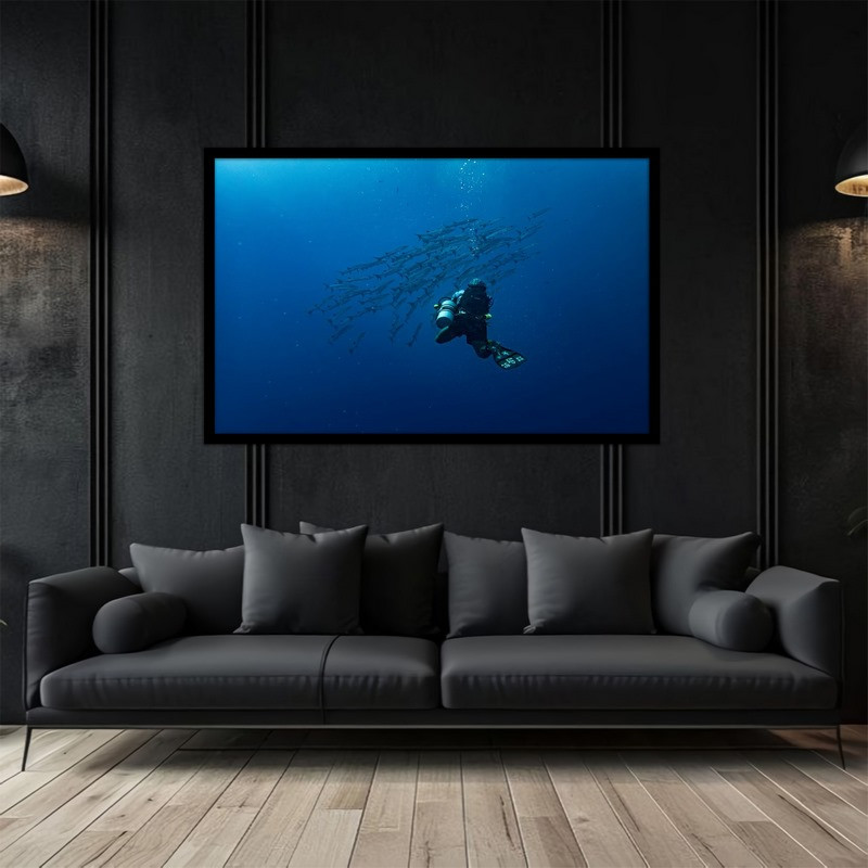 تابلو بکلیت طرح غواصی و دریا مدل B-bu5128