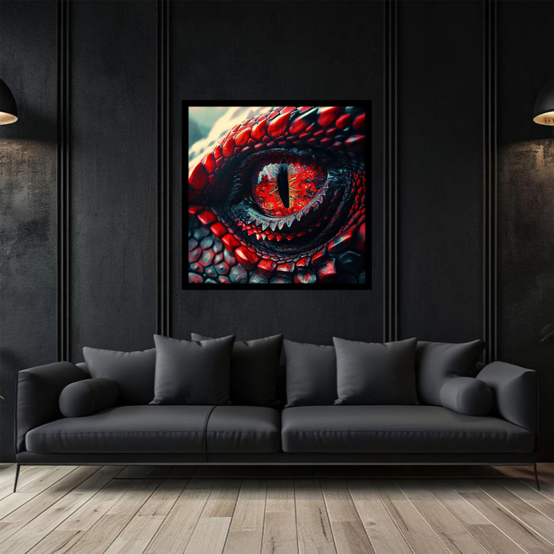 تابلو بکلیت طرح اکشن  چشم اژدها مدل B-bu2934