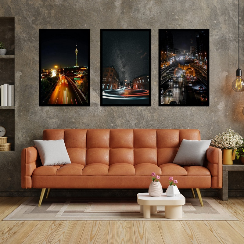 تابلو بکلیت طرح دکوراتیو  مدل B-bu3699 مجموعه 3 عددی