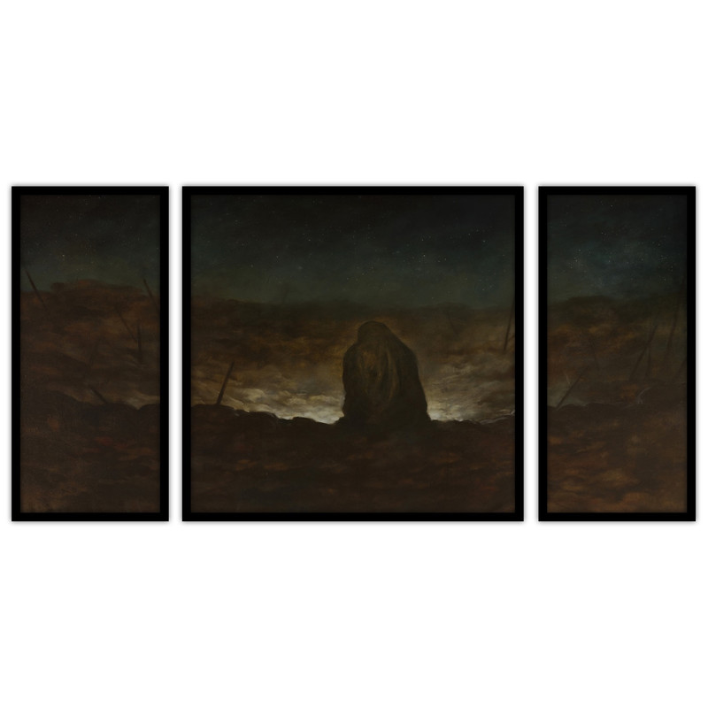 تابلو بکلیت طرح نقاشی مذهبی مدل B-bu3151 مجموعه 3 عددی