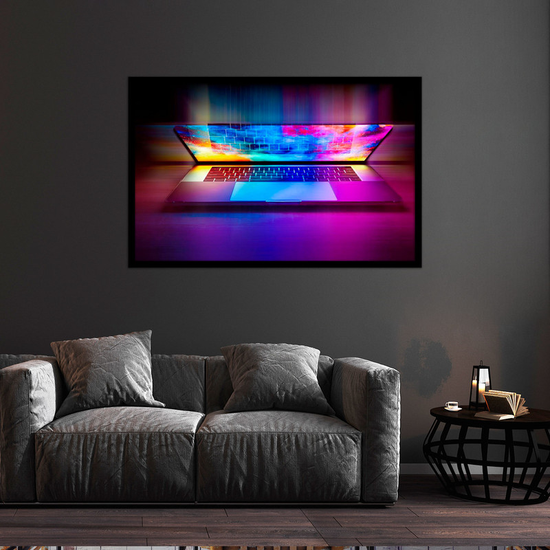 تابلو بکلیت طرح لپ تاپ مدل B-bu1032