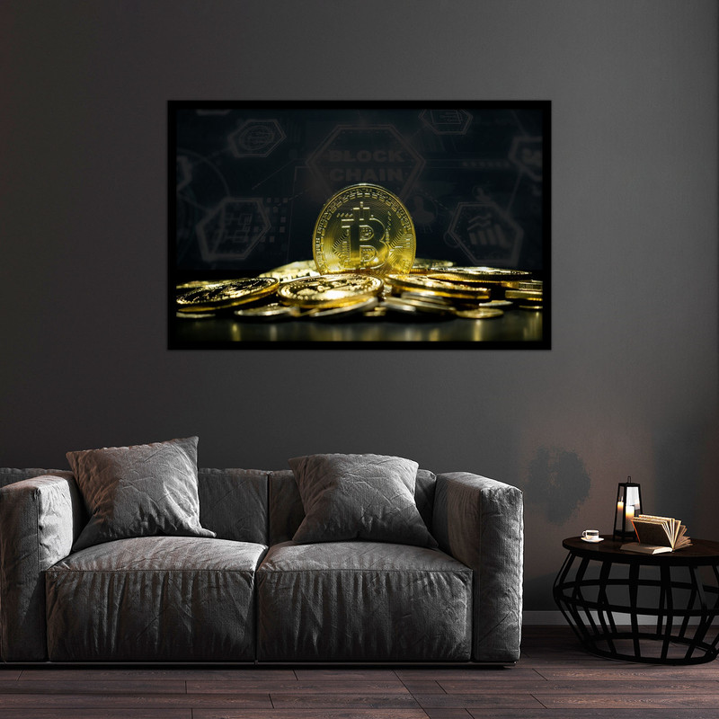 تابلو بکلیت طرح ارز دیجیتال بیت کوین مدل B-bu2011