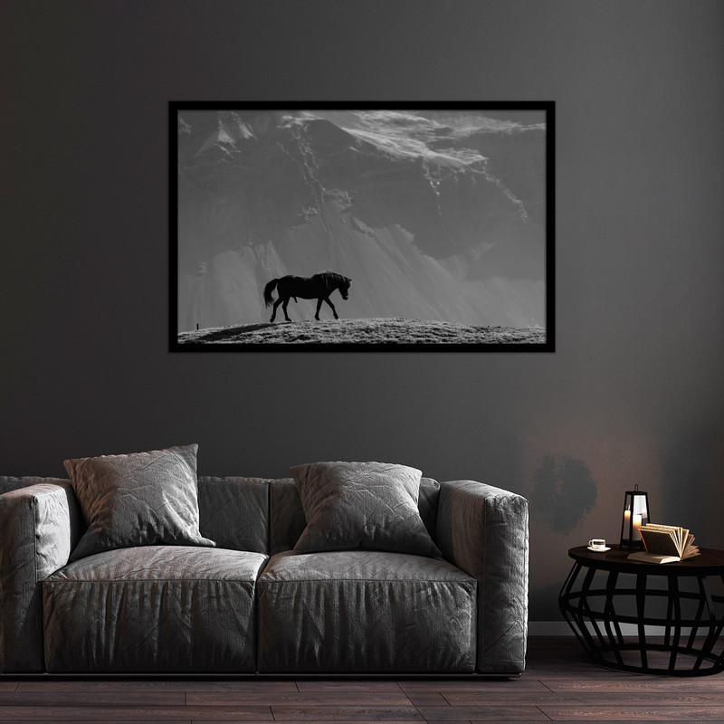 تابلو بکلیت طرح دکوراتیو هنری اسب مدل  B-bu2523