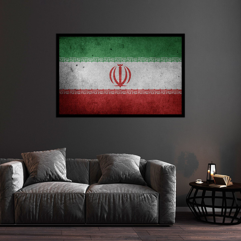 تابلو بکلیت طرح پرچم ایران مدل  B-bu2536