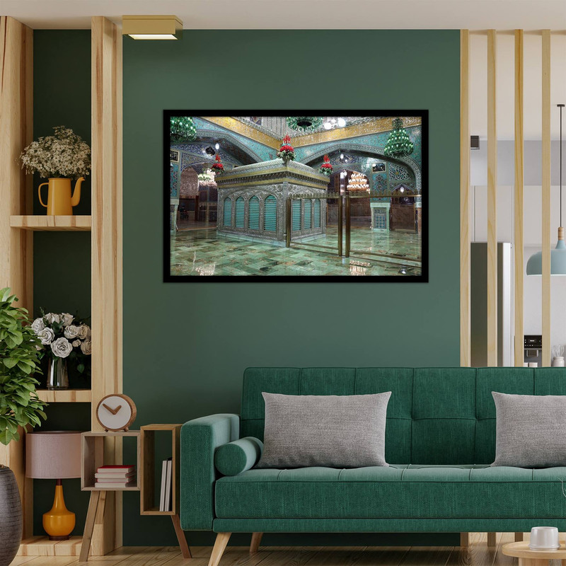 تابلو  نوری بکلیت طرح ضریح و حرم امام رضا (ع) مدل B-bu2602