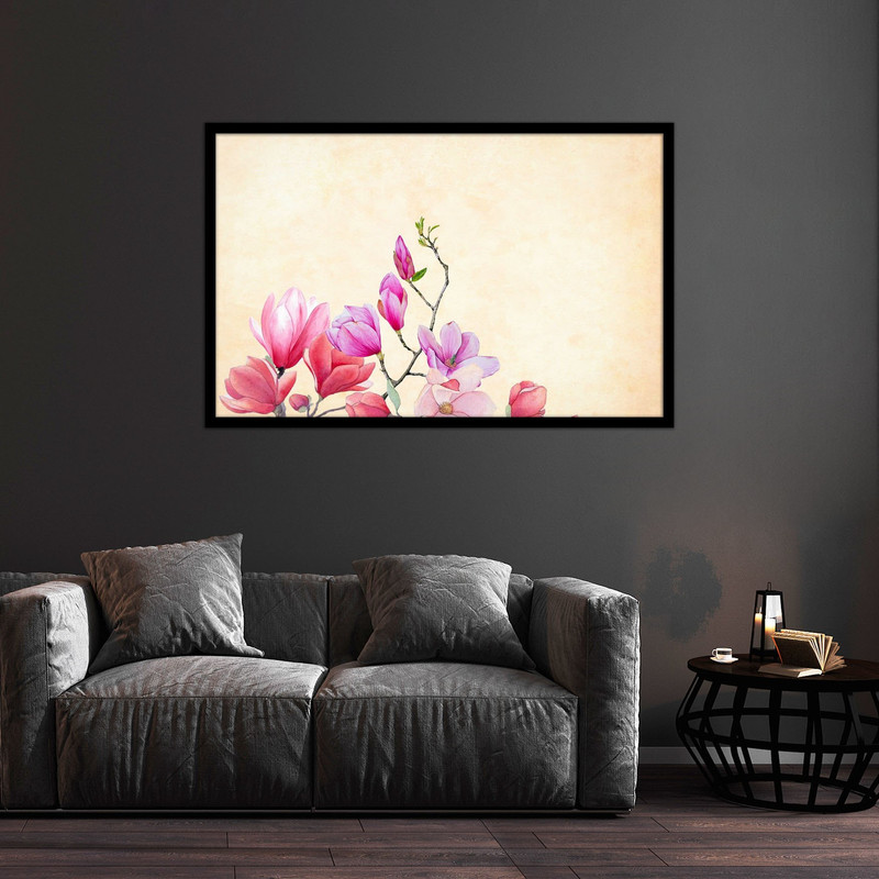 تابلو بکلیت طرح تصاویر هنری گل مدل B-bu1203