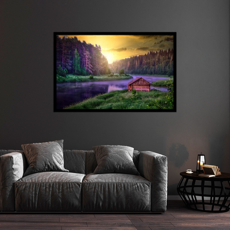 تابلو بکلیت طرح هنری مدرن منظره طبیعت مدل B-bu1125