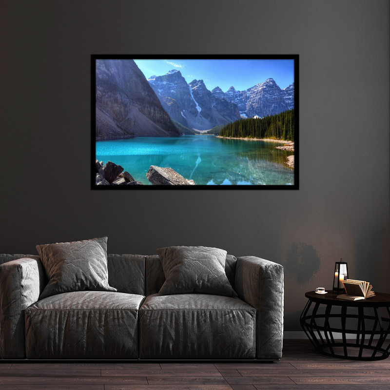 تابلو بکلیت طرح هنری منظره دریا و کوه  مدل B-bu1267