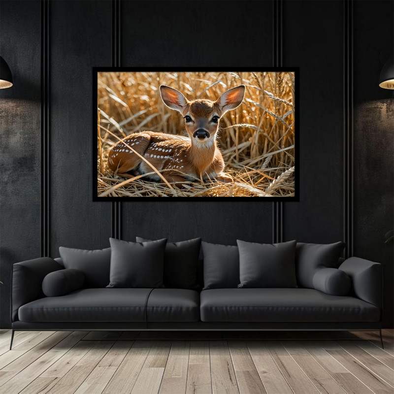 تابلو بکلیت طرح دکوری هنری حیوانات آهو  مارال مدل B-bu5159