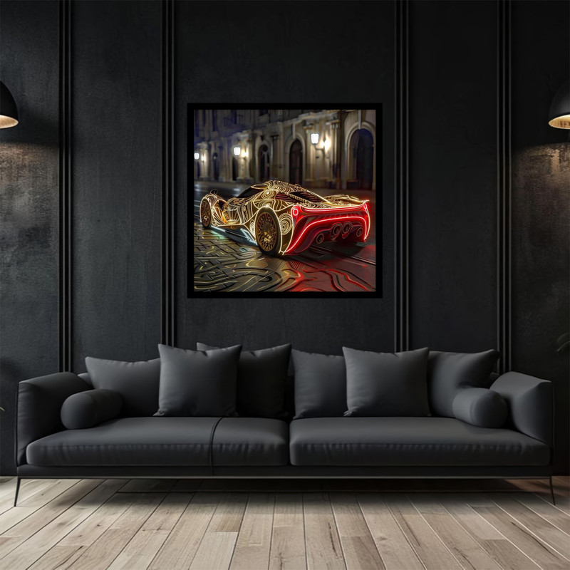 تابلو بکلیت طرح ماشین و خودرو مدرن و فانتزی مدل B-bu2767