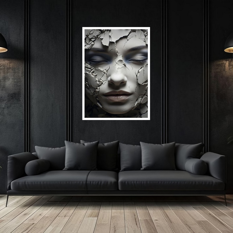 تابلو بکلیت طرح دکوری هنری و چهره مدرن مدل W-bu5332
