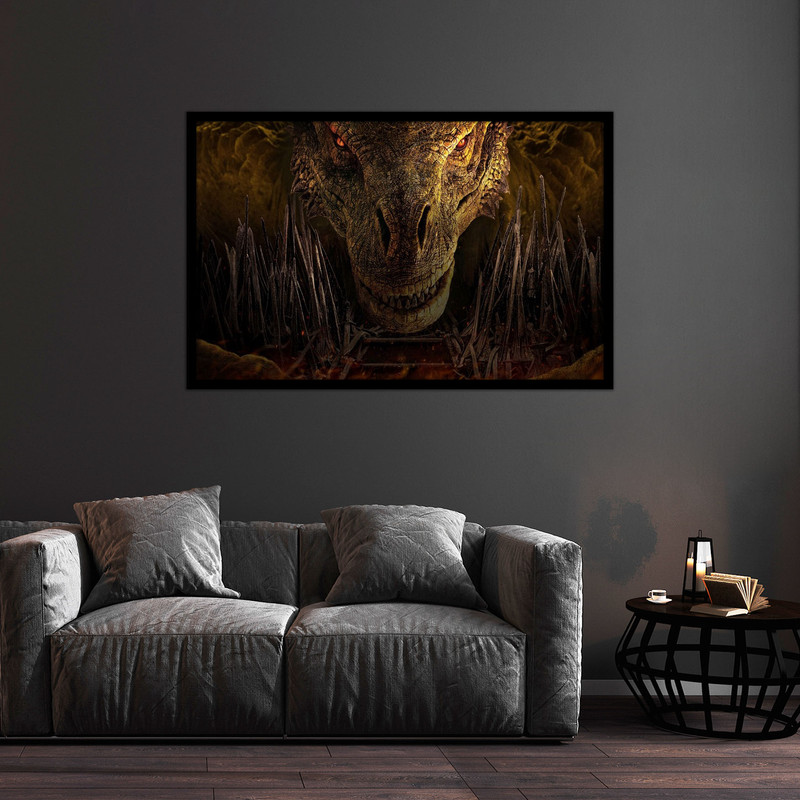 تابلو بکلیت طرح اکشن و گیمینگ اژدها مدل B-bu2075