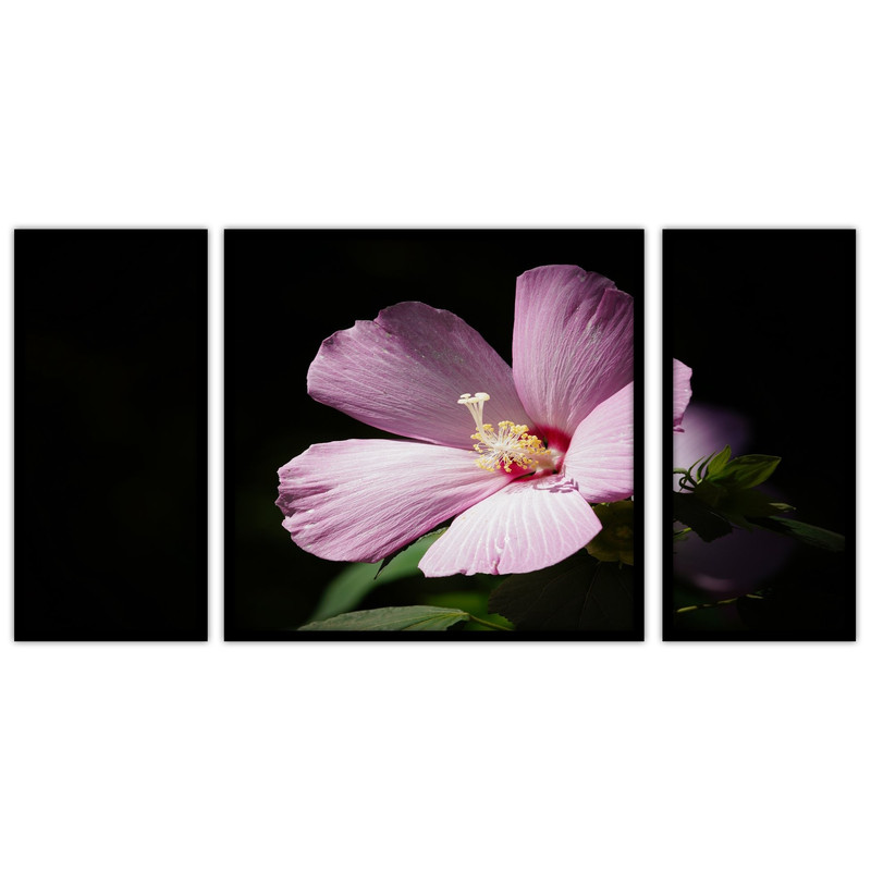 تابلو بکلیت طرح دکوراتیو و مدرن گل مدل B-bu3658 مجموعه 3 عددی