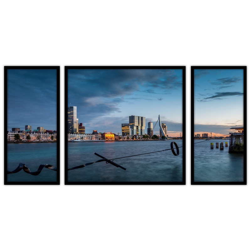 تابلو بکلیت طرح منظره شهری مدل B-bu3681 مجموعه 3 عددی