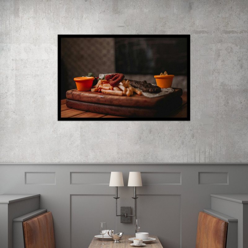 تابلو بکلیت طرح غذا و فست فود مدل B-bu2583