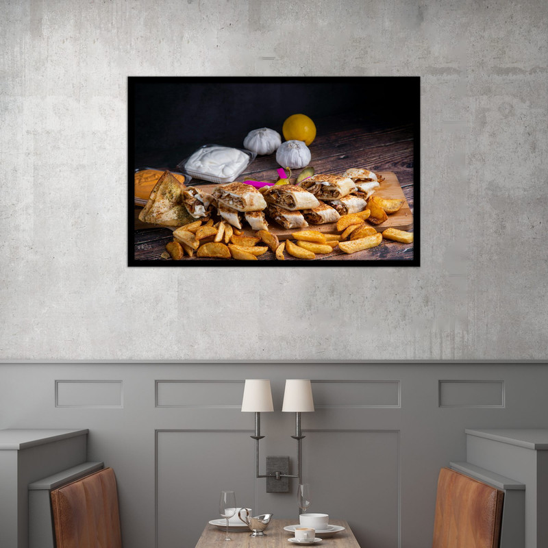 تابلو بکلیت طرح رستورانی غذا و فست فود مدل B-bu2584