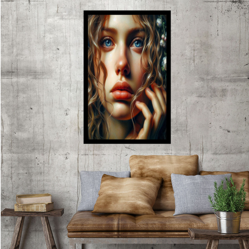 تابلو بکلیت طرح هنری مدرن چهره مدل B-bu1624