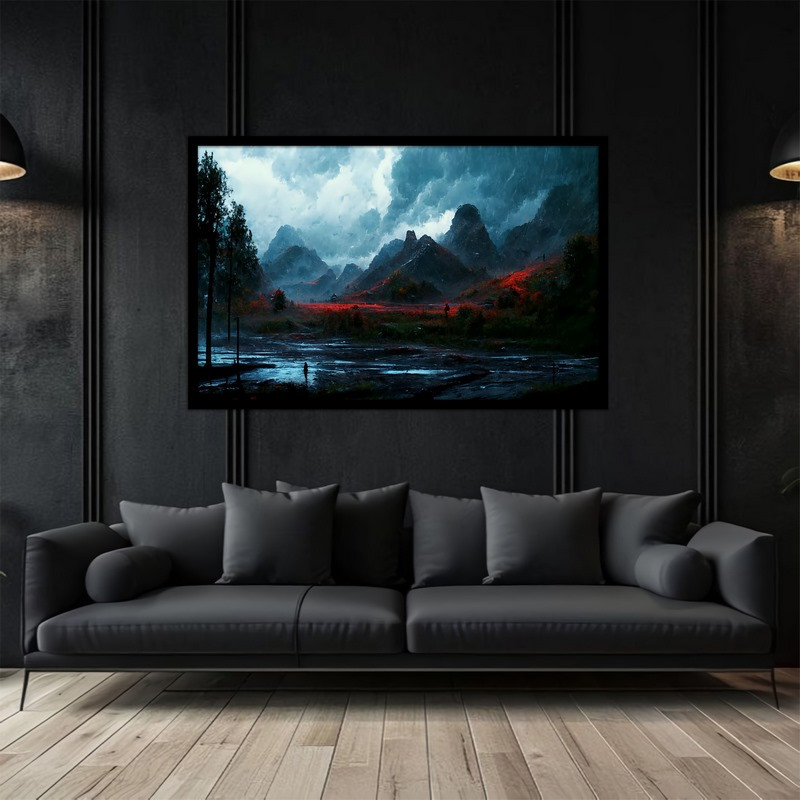 تابلو بکلیت طرح نقاشی هنری و کلاسیک طبیعت  مدل B-bu5245