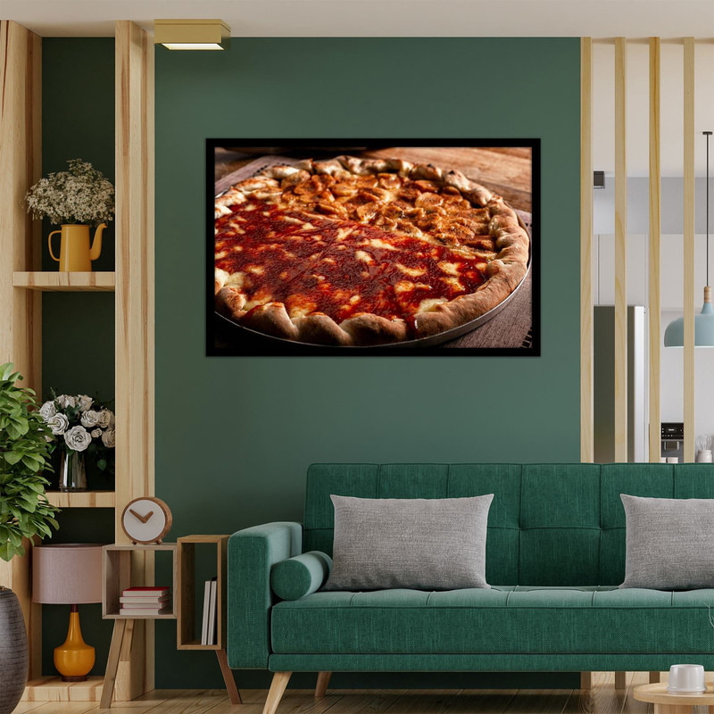 تابلو  نوری بکلیت طرح غذا و فست فود پیتزا مدل B-bu2600