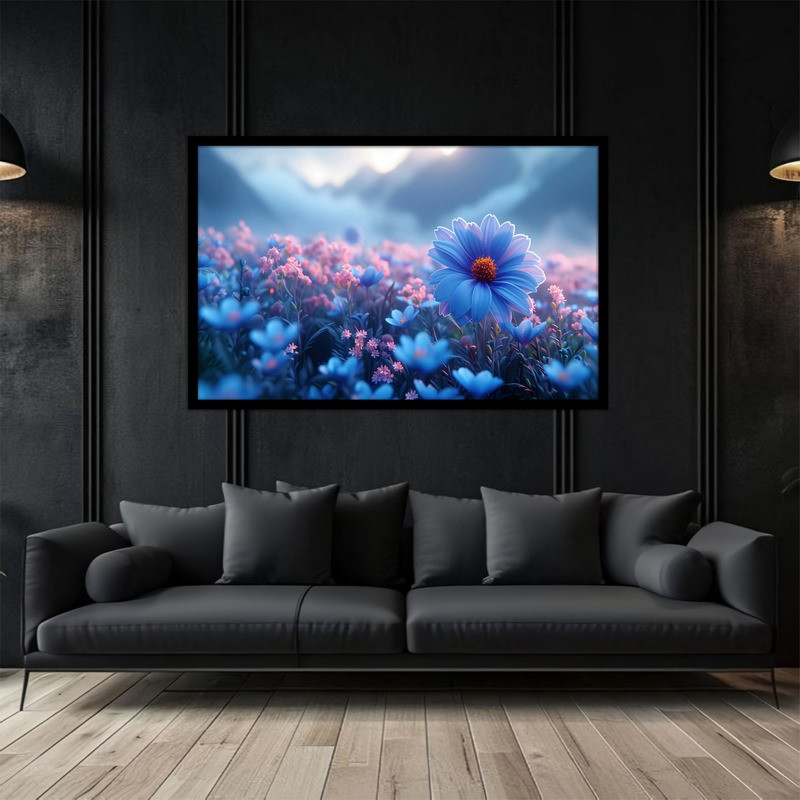 تابلو بکلیت طرح نقاشی و هنری دیجیتال  دکوراتیو گل مدل B-bu2883