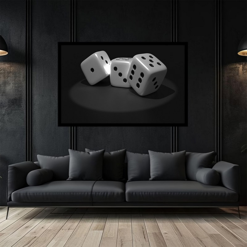 تابلو بکلیت طرح بازی شانس و تاس مدل B-bu2986