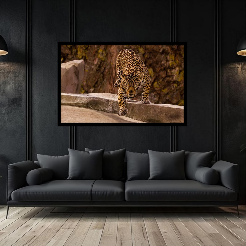 تابلو بکلیت طرح دکوراتیو حیوانات یوزپلنگ مدل B-bu2987