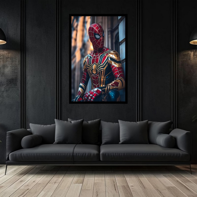 تابلو بکلیت طرح نقاشی و هنر دیجیتال شخصیت سینمایی مرد عنکبوتی مدل B-bu2860