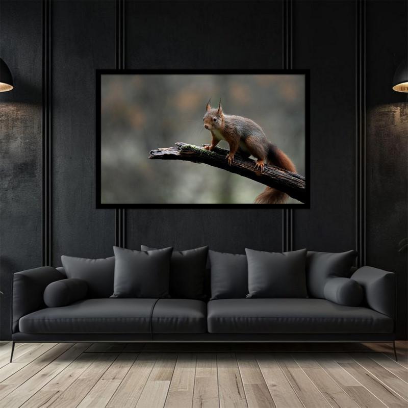 تابلو بکلیت طرح دکوراتیو و فانتزی حیوانات سنجاب مدل  B-bu5070