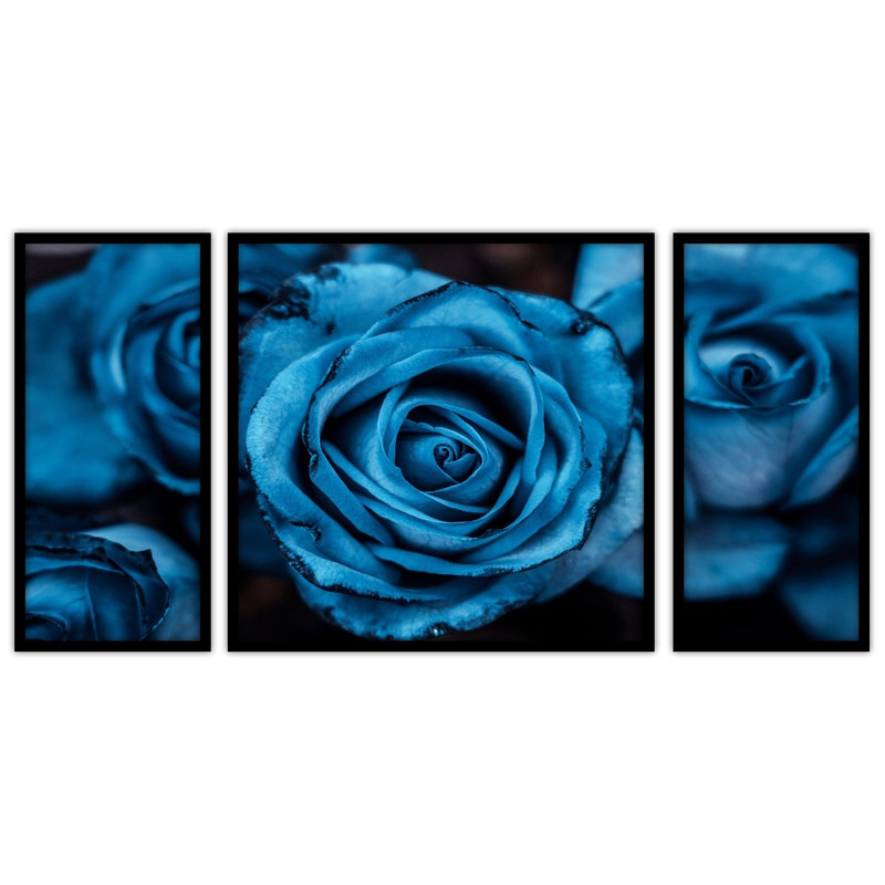 تابلو بکلیت طرح هنری دکوری گل مدل B-bu3176 مجموعه 3 عددی