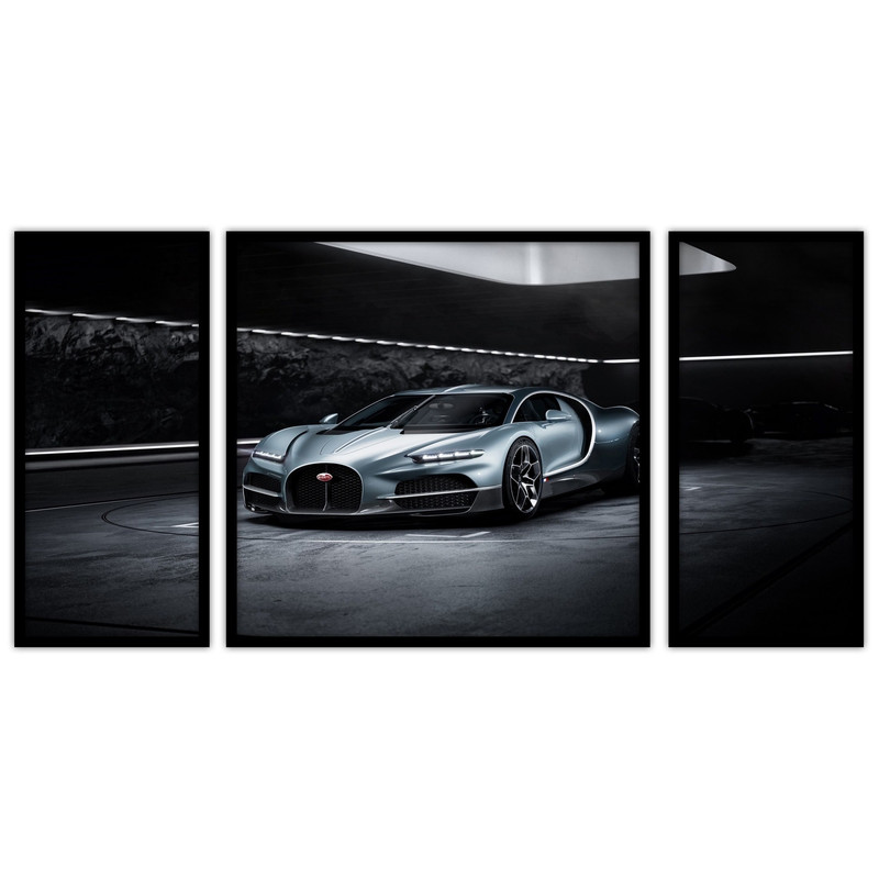 تابلو بکلیت طرح ماشین مدرن و لوکس مدل B-bu3182 مجموعه 3 عددی