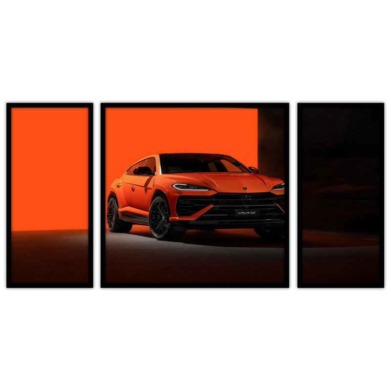 تابلو بکلیت طرح ماشین مدرن مدل B-bu3053 مجموعه 3 عددی